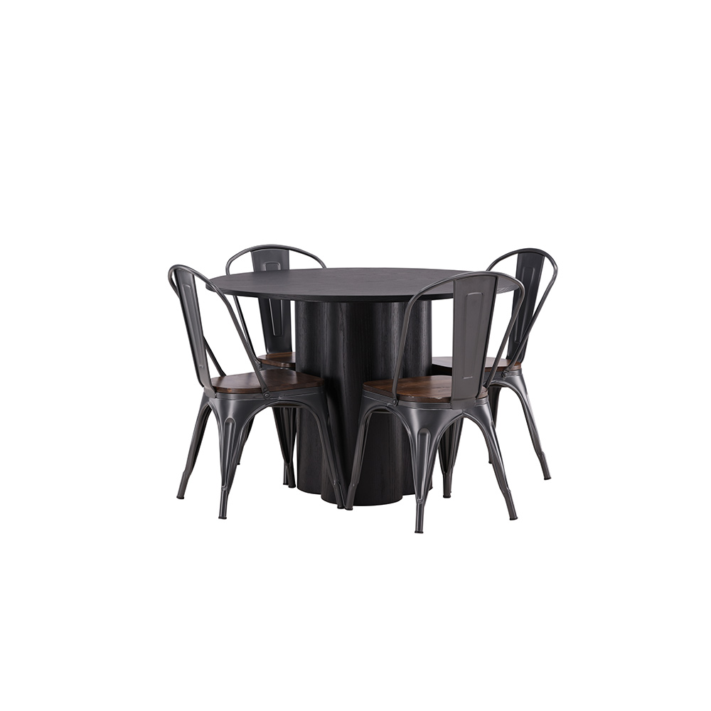 Spisegruppe Venture Home Olivia med 4 Tempe Stoler