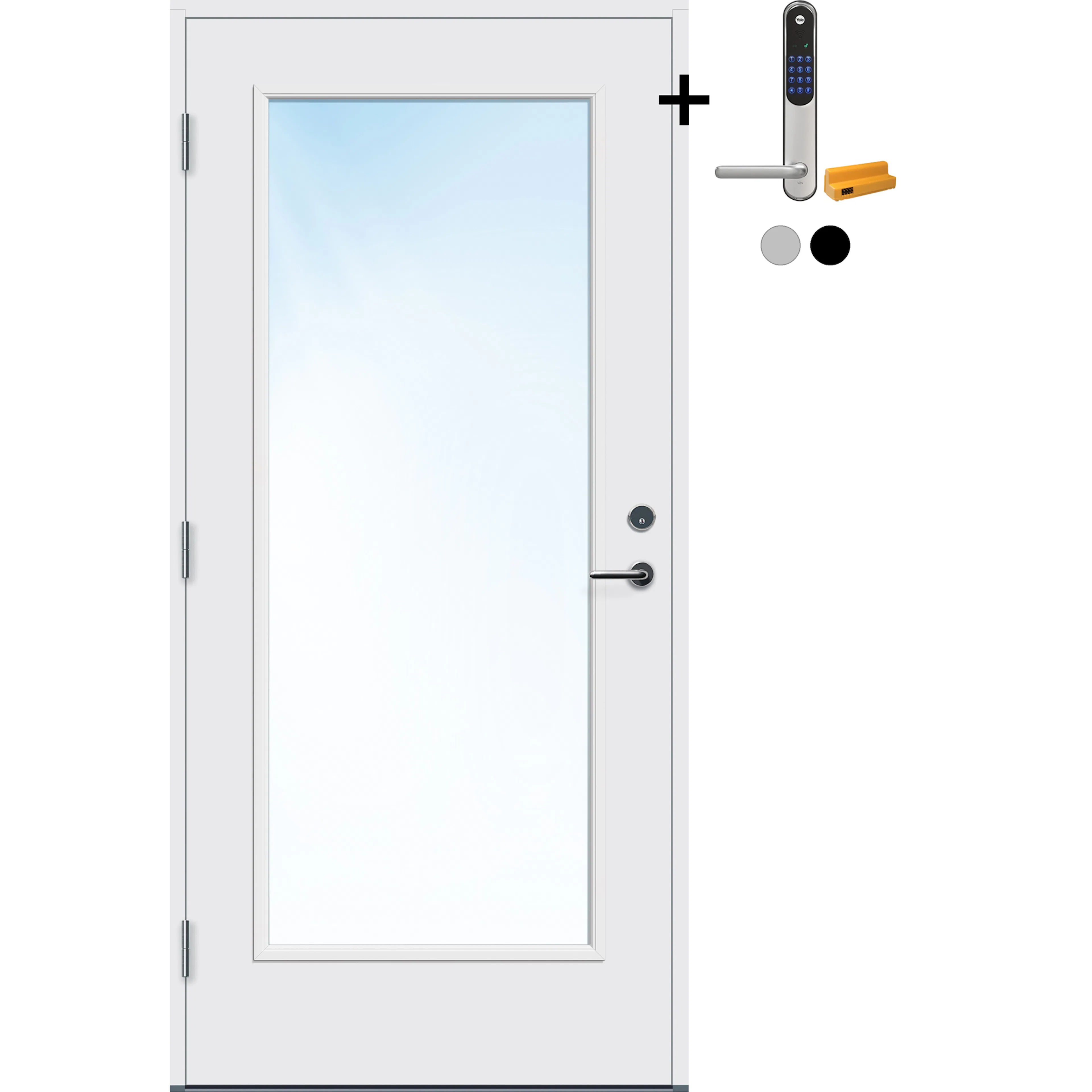 Ytterdør Bygg1 Lier med Yale Doorman Classic Home
