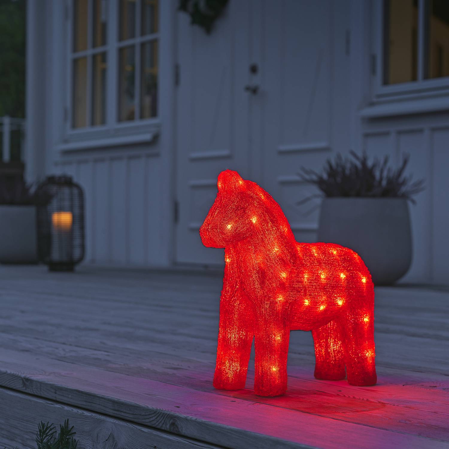 Lysdekorasjon Gnosjö Konstsmide Hest Akryl 32 cm 48 LED