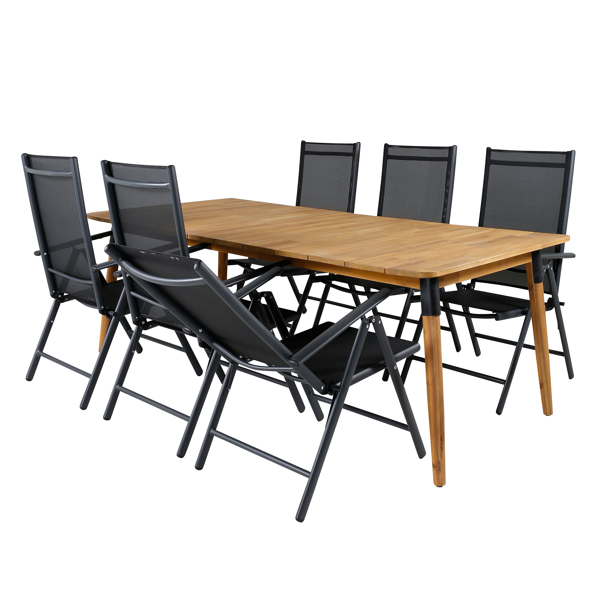 Spisegruppe Venture Home Julle med 6 Bend Spisestoler