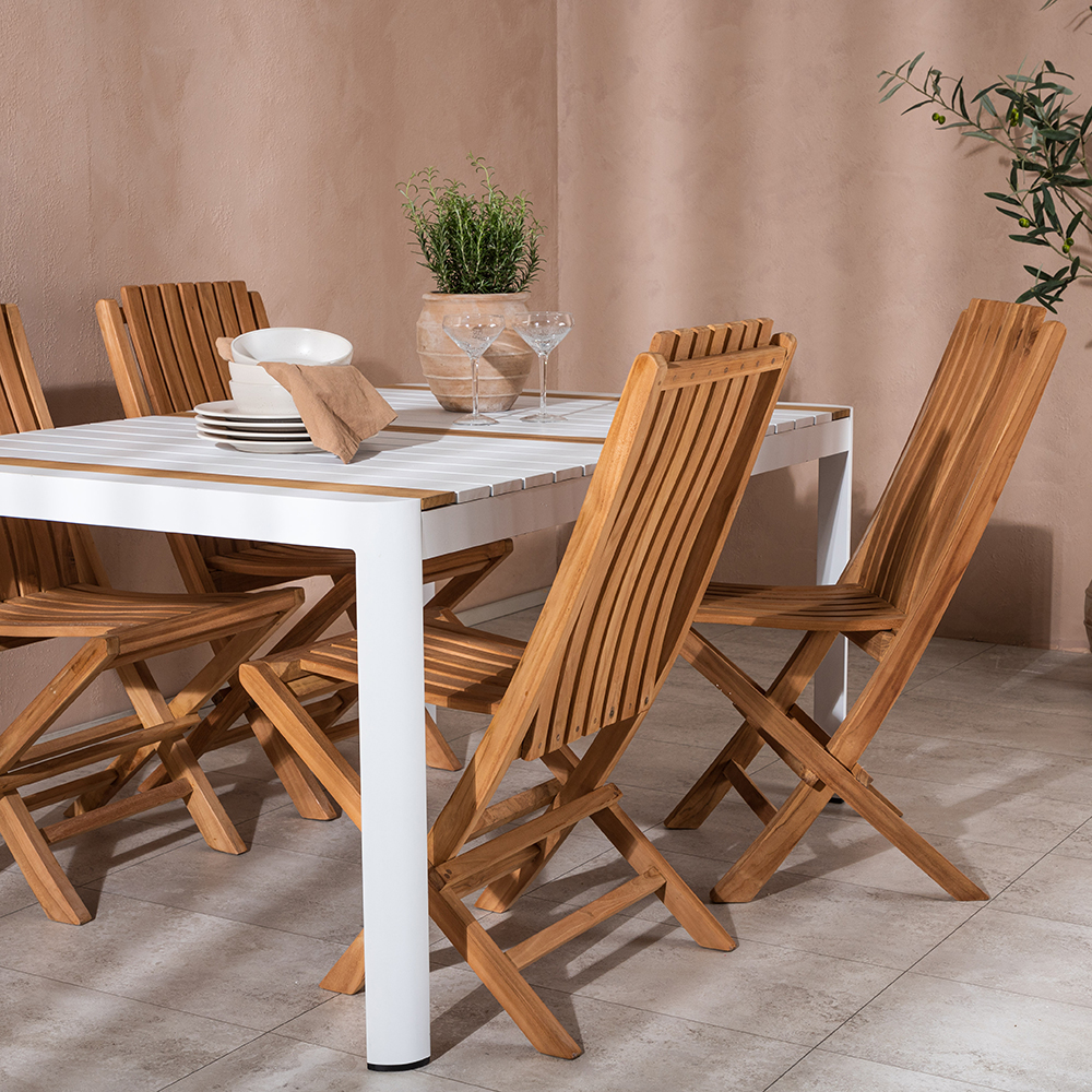 Spisegruppe Venture Home Togo 150x100 cm med 4 Ghana Stoler