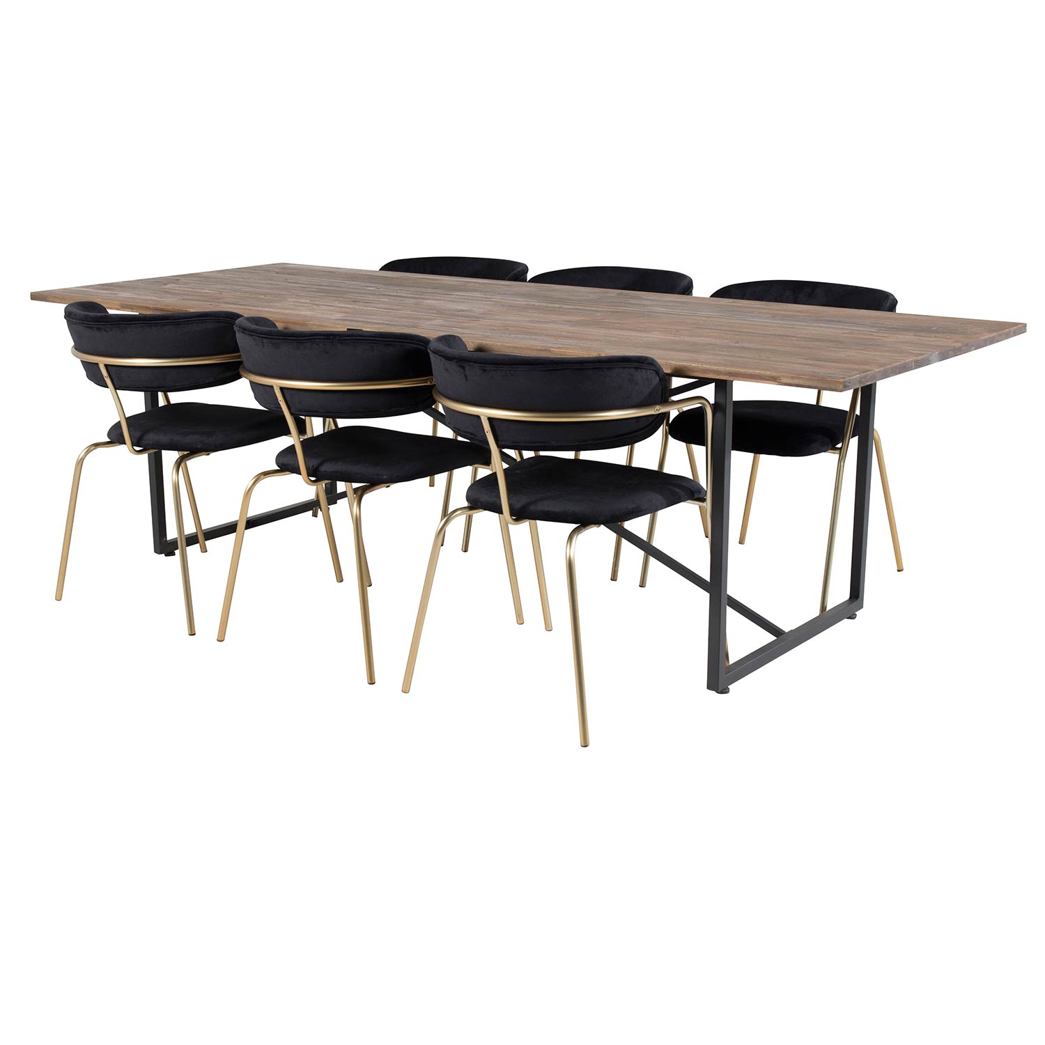 Spisegruppe Venture Home Peo med 6 Aris Stoler