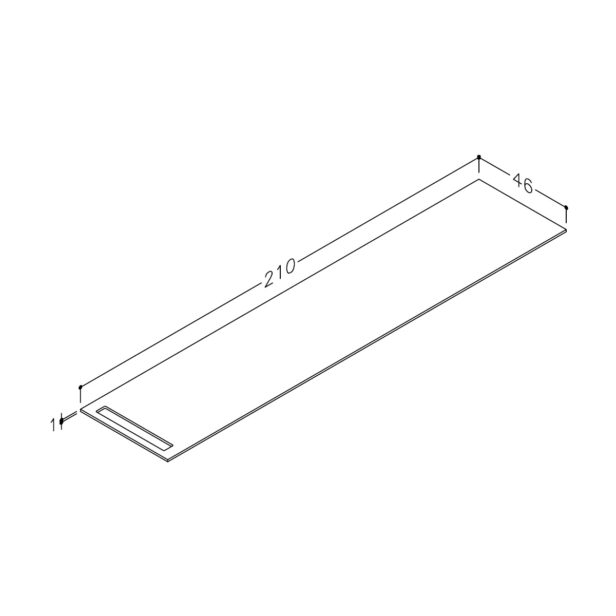 Benkeplate Korsbakken med Håndkleholder