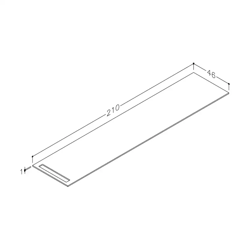 Benkeplate Korsbakken med Håndkleholder