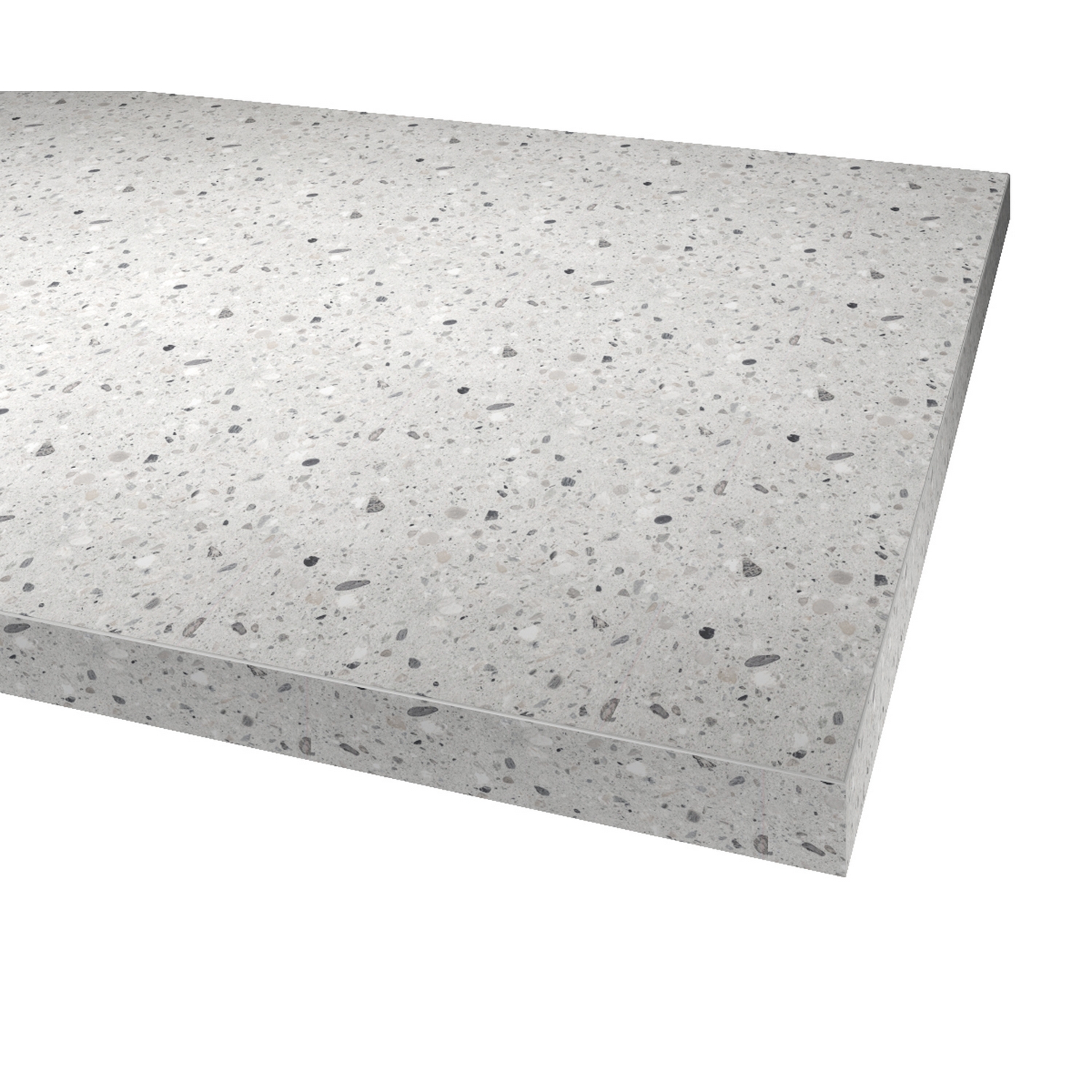Benkeplate Fibo Laminat 412 Terrazzo Grey