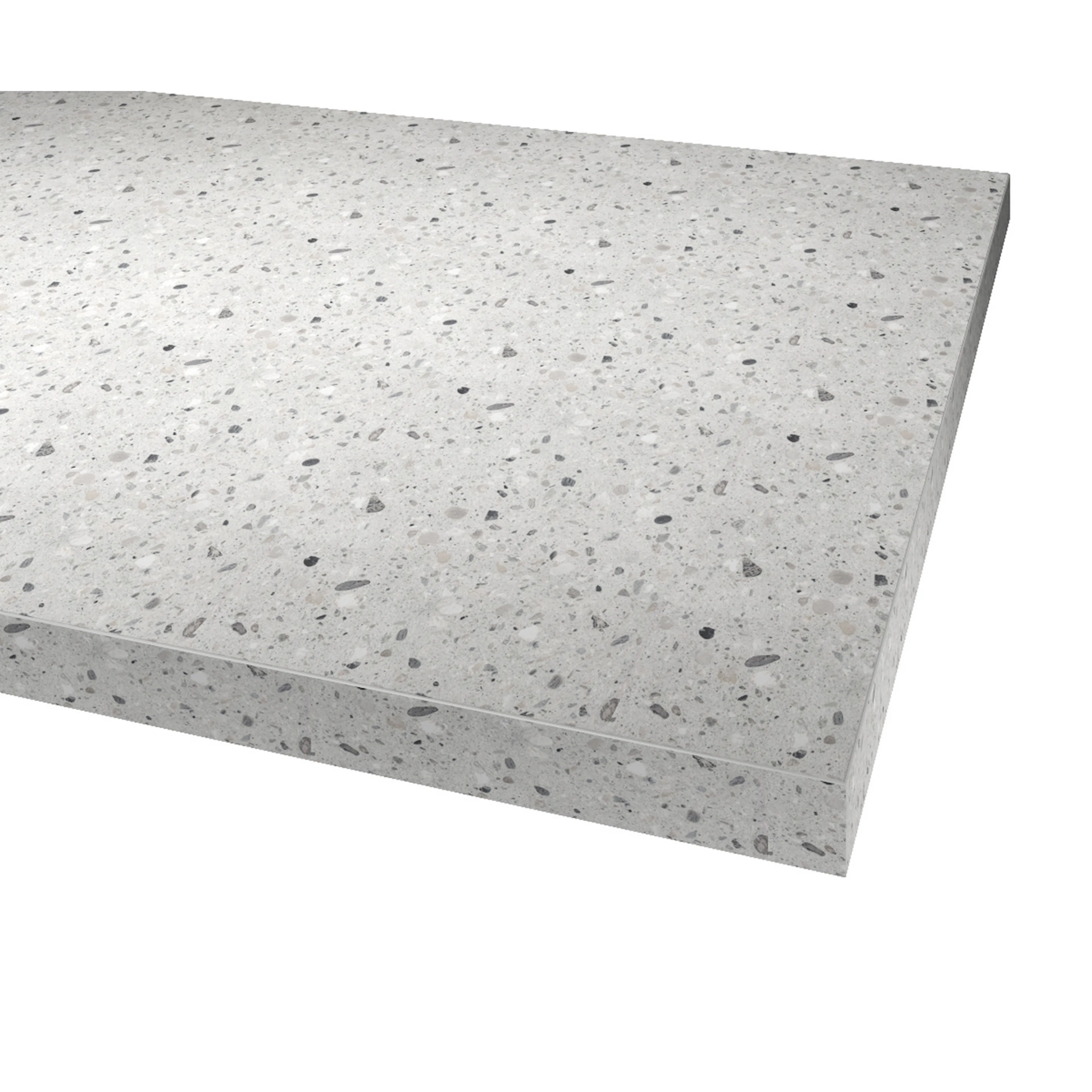 Benkeplate Fibo Laminat 412 Terrazzo Grey
