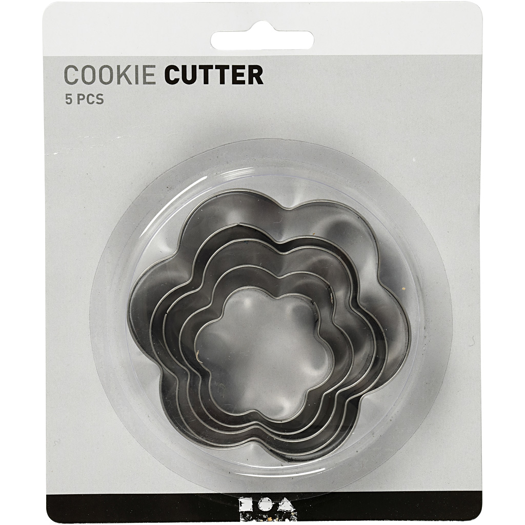 Utstikkerformer Creativ Company Blomst Str 8 cm 5 Stk/1 Pk