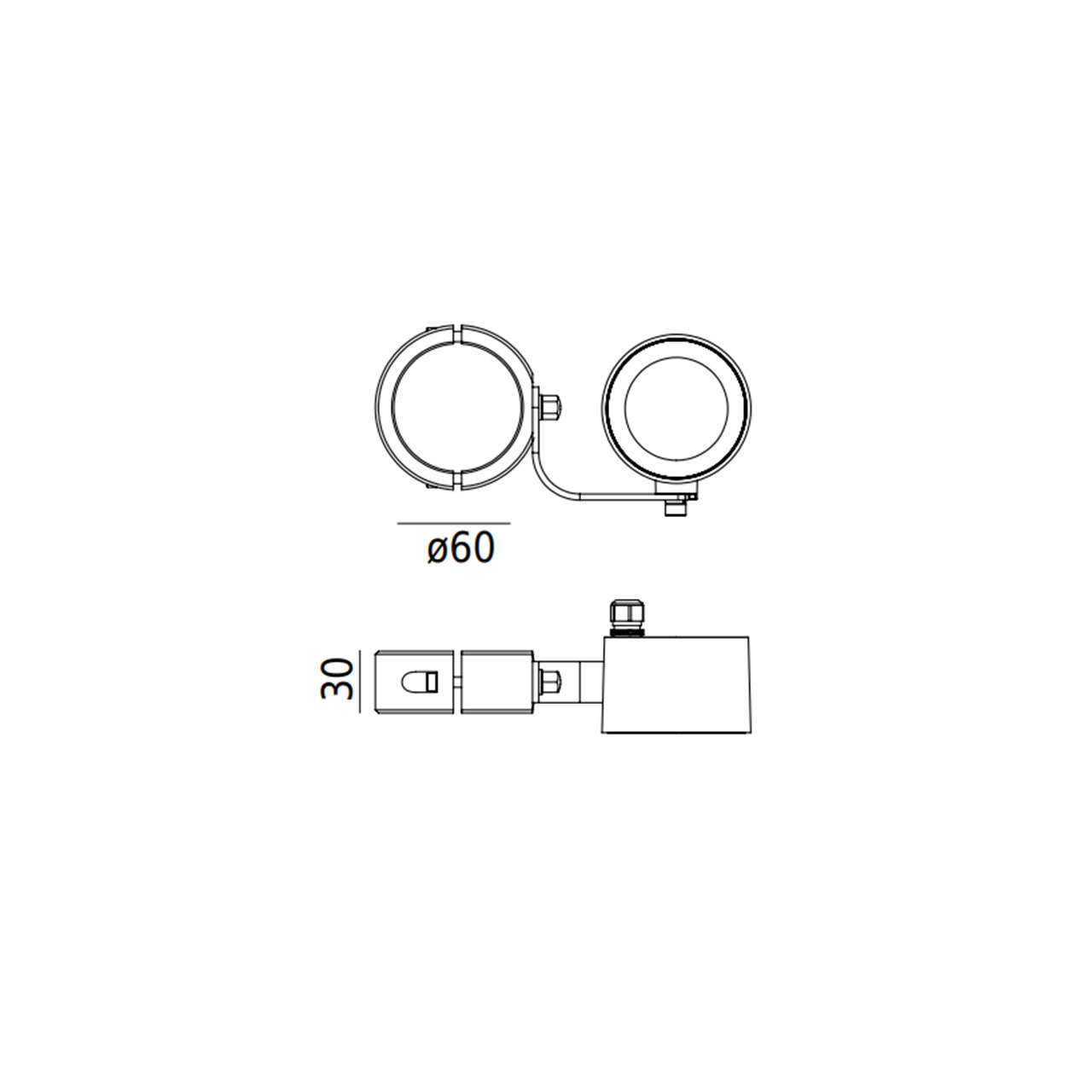 Stolpearmatur Norlys Moss 8W