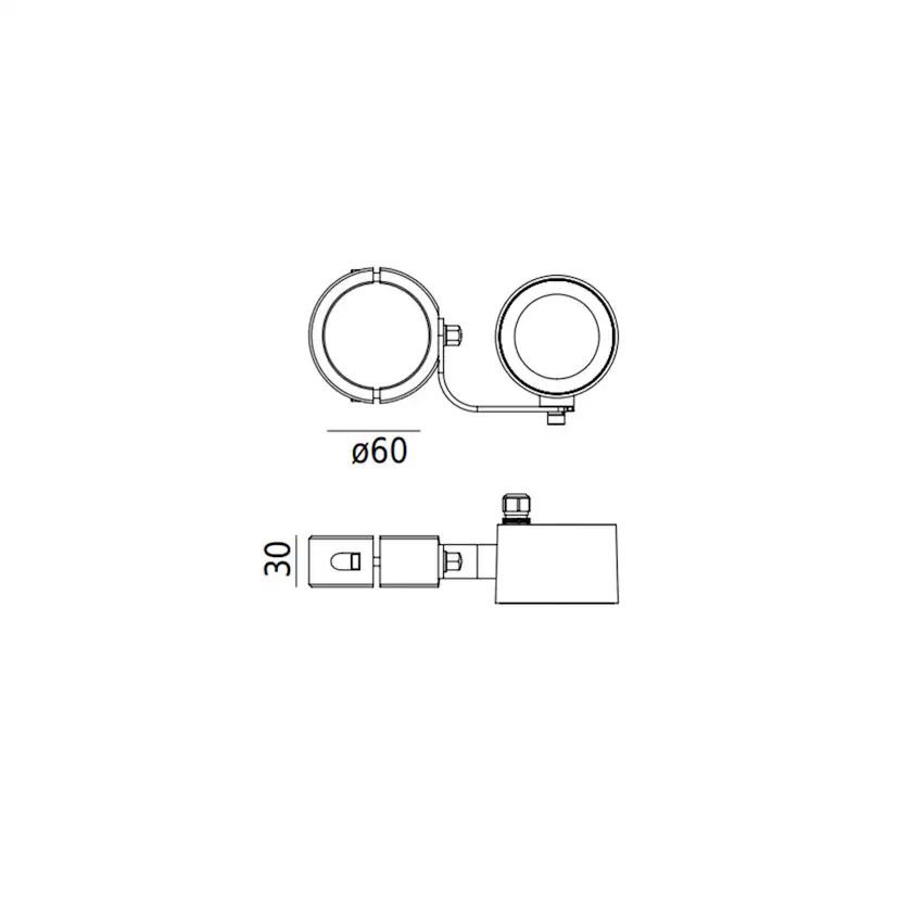 Stolpearmatur Norlys Moss 8W
