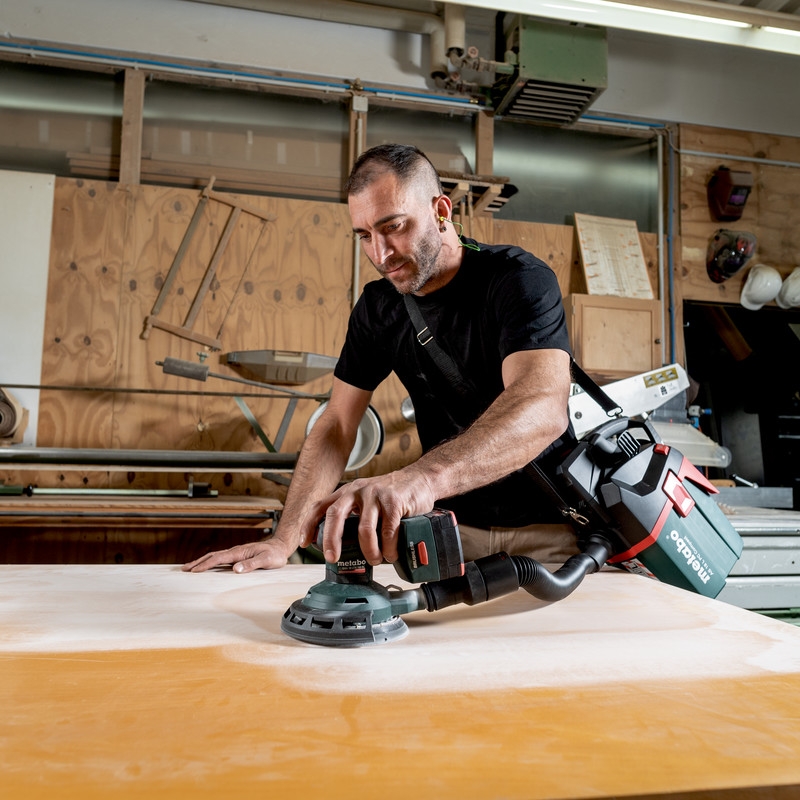 Eksentersliper Metabo SXA 18 LTX 150 BL uten Batteri og Lader