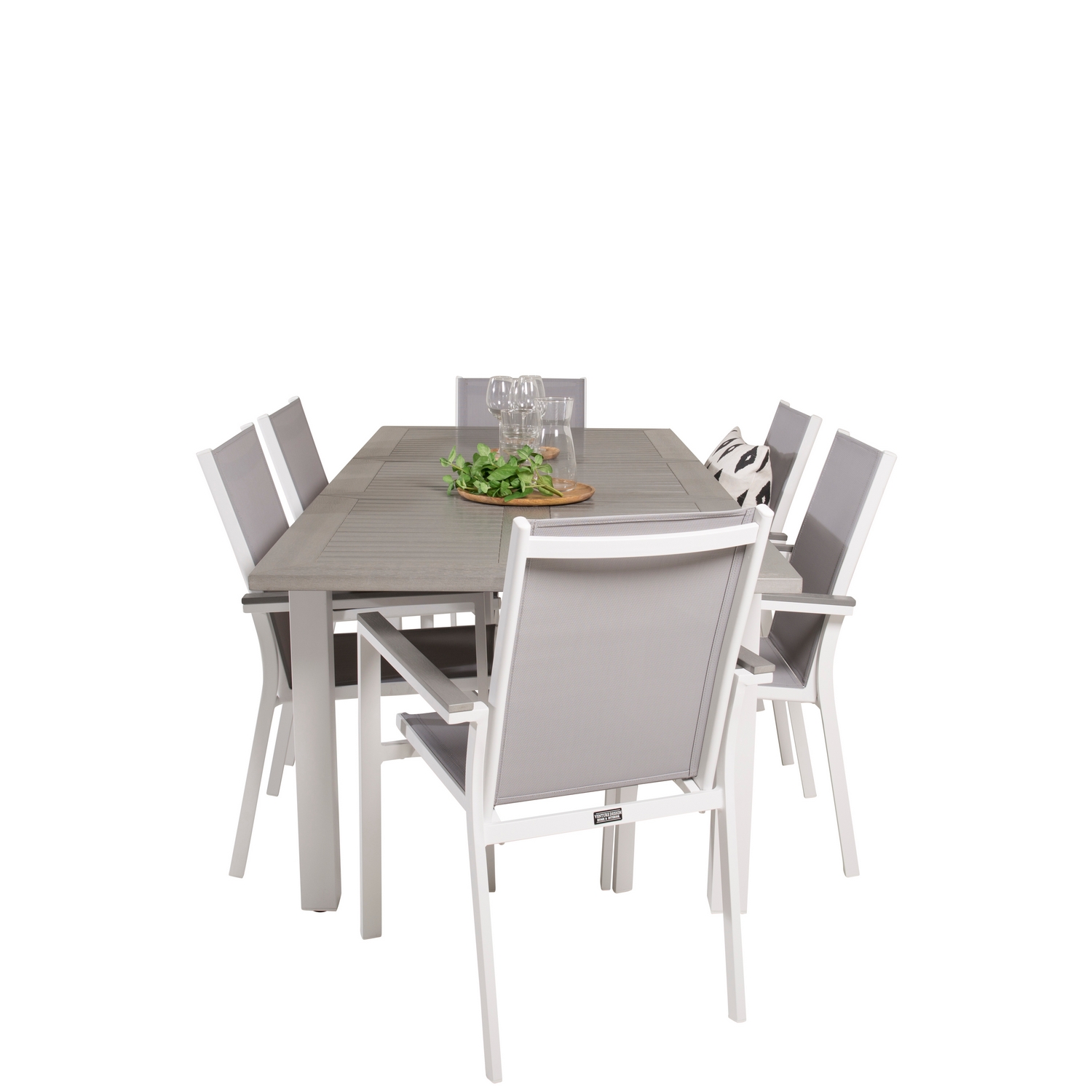 Spisegruppe Venture Home Aleyna 152/210 med 6 Pincy Stoler