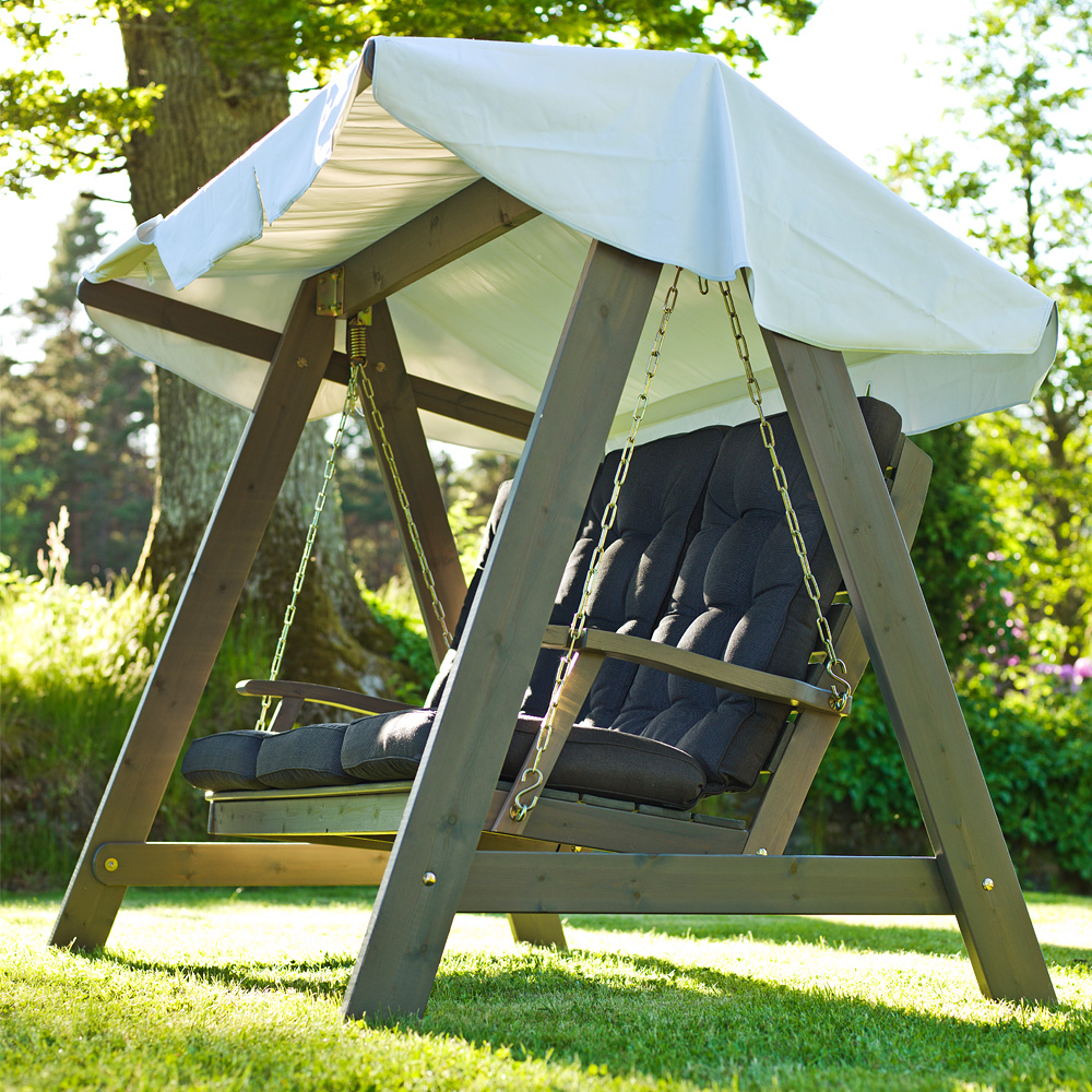 Hammock Dalom Grålasyr vitt tak Grålasert