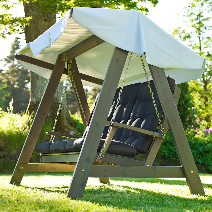 Hammock Dalom Grålasyr vitt tak Grålasert
