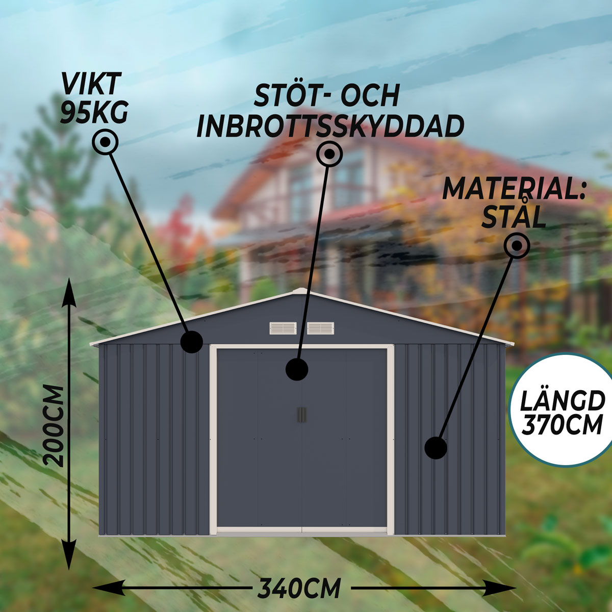 Redskapsbod Fornorth 12.99m2