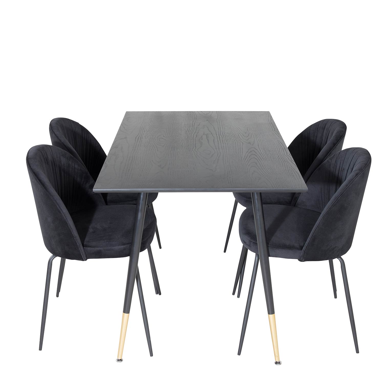 Spisegruppe Venture Home Dipp med 4 Wrinkles Stoler