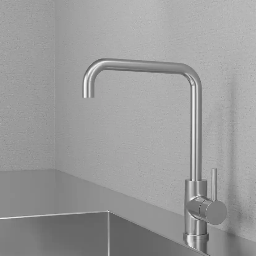 Kjøkkenbatteri Scandtap Steel Square Rustfritt stål