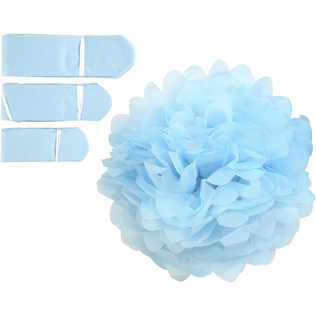 Papirpomponger Creativ Company 3 stk/1 Pk