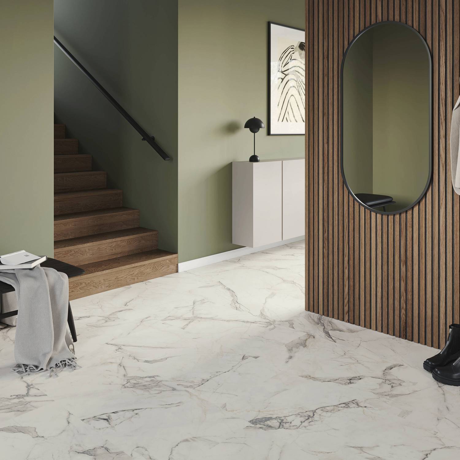 Vinylgulv Tarkett iD Inspiration 55  Carrara Grande White