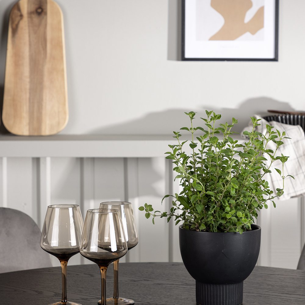 Spisegruppe Venture Home Olivia Ø110 cm med 4 stk Eva Stoler