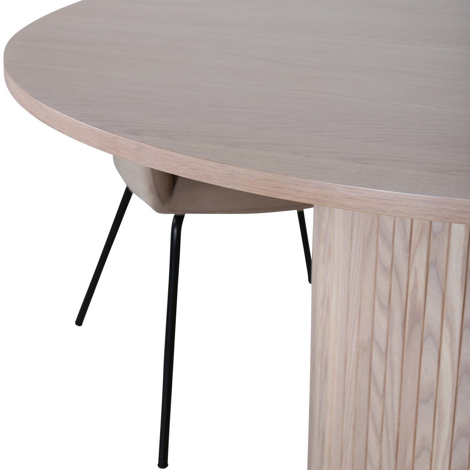 Spisegruppe Venture Home Bianca Rund med 4 Bergen Stoler Polyester