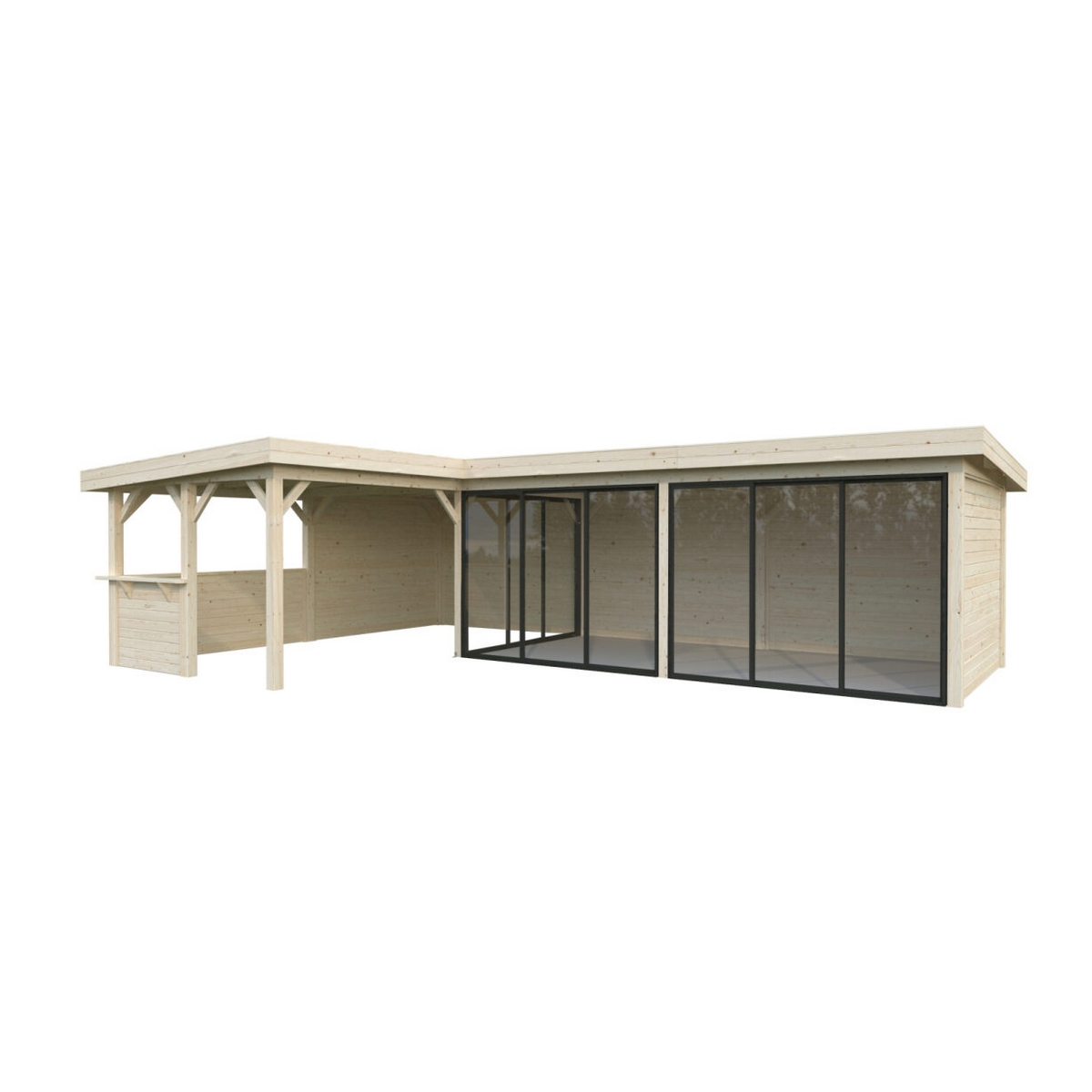 Hagestue Palmako Lenna 33,2 m2 Set 420 Slide