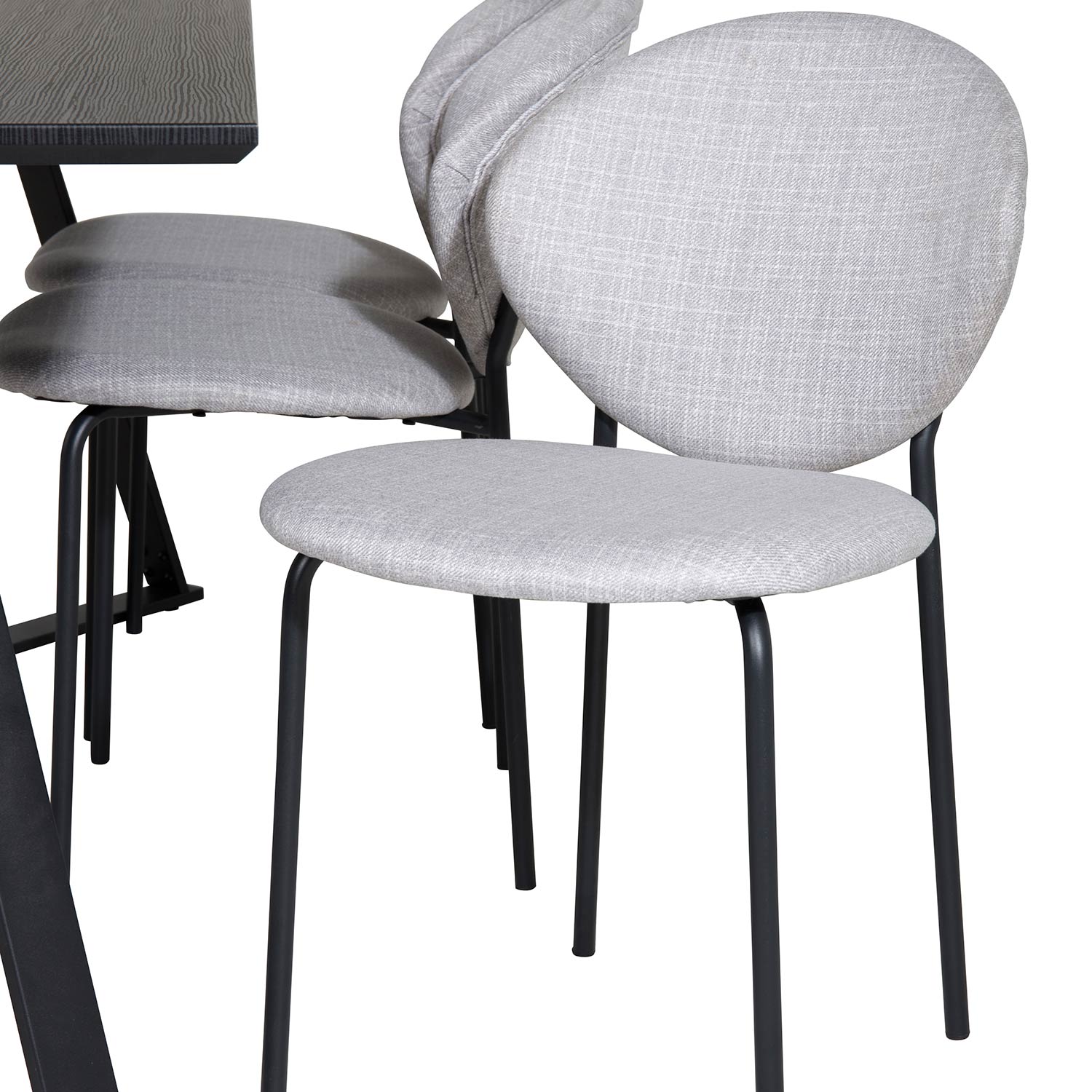 Spisegruppe Venture Home Madde med 6 Valor Stoler Polyester