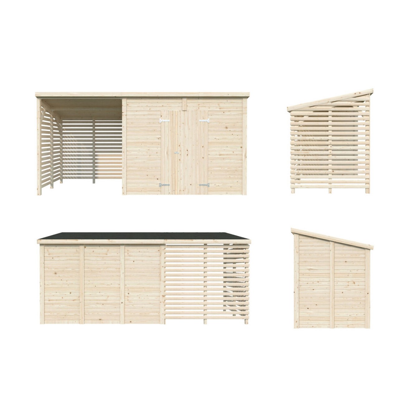 Redskapsbod Palmako Leif 4,5 + 2,9 m2