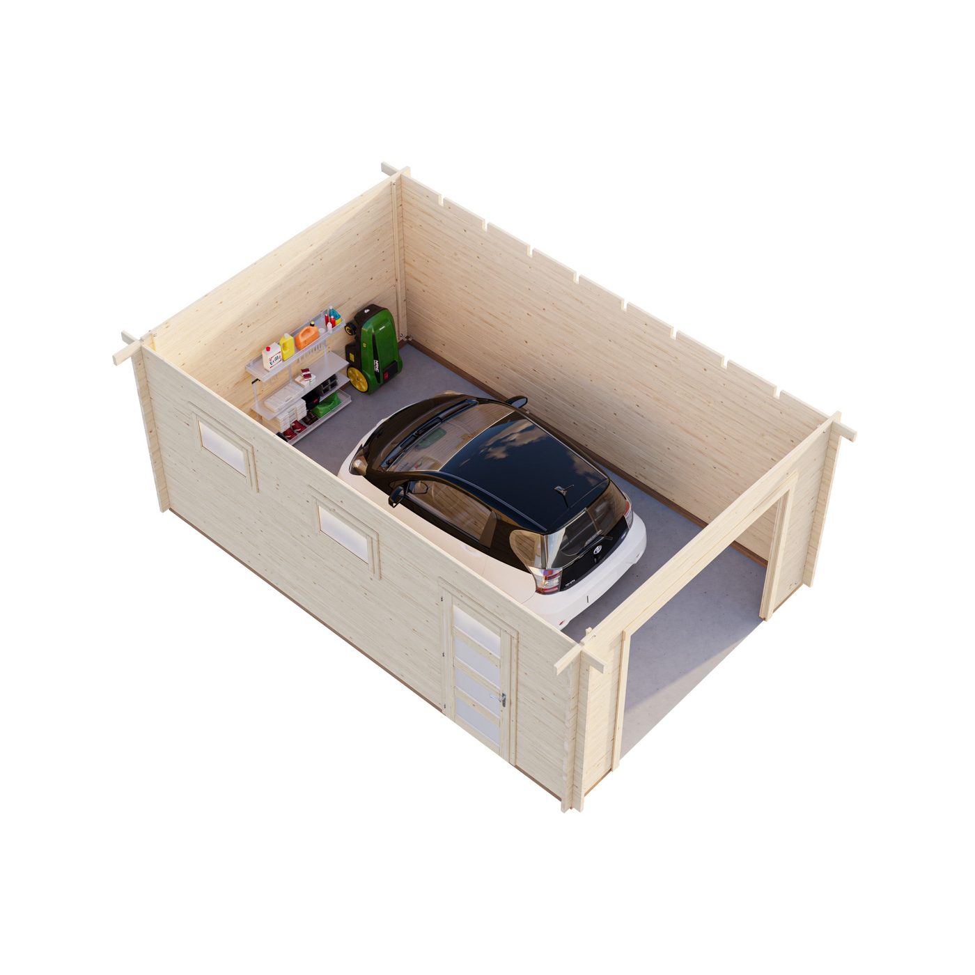 Rasmus 19,8 m2 (inv. 19,0 m2 kit) Ubehandlet