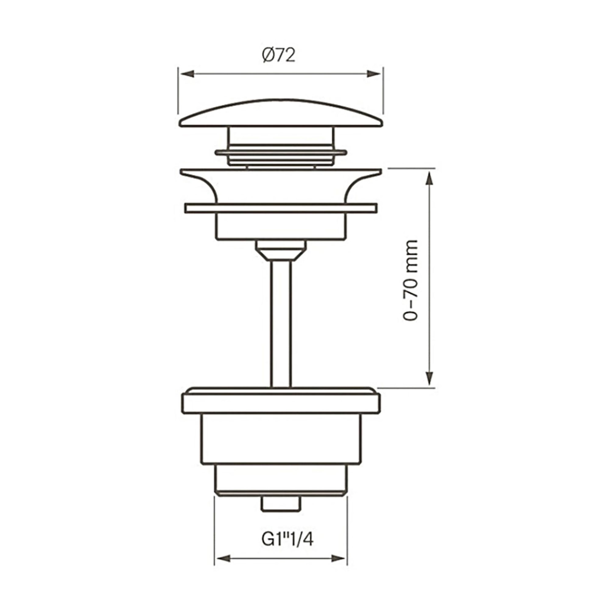 Bunnventil Tapwell 68400 Universal Ikke lukkbar