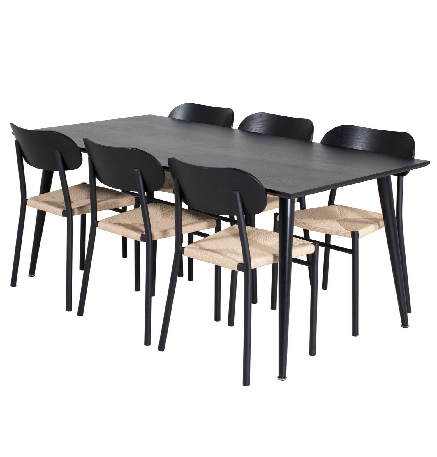 Spisegruppe Venture Home Dipp med 6stk Polly Stoler
