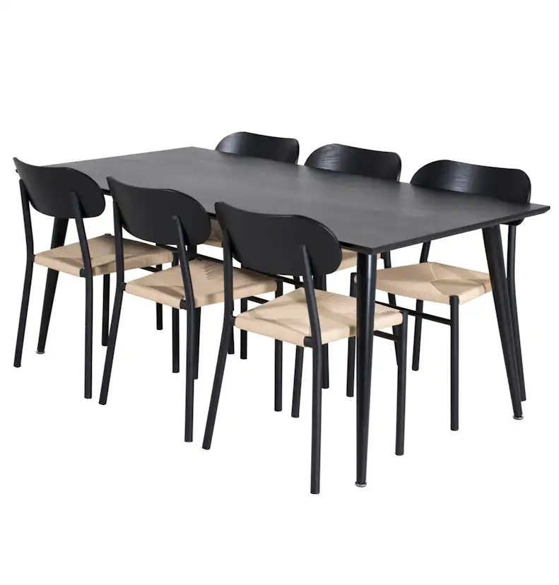 Spisegruppe Venture Home Dipp med 6stk Polly Stoler
