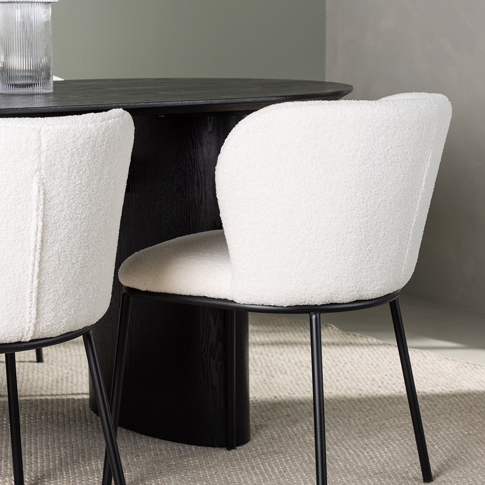 Spisegruppe Venture Home Isolde med 4 stk Edina Stoler