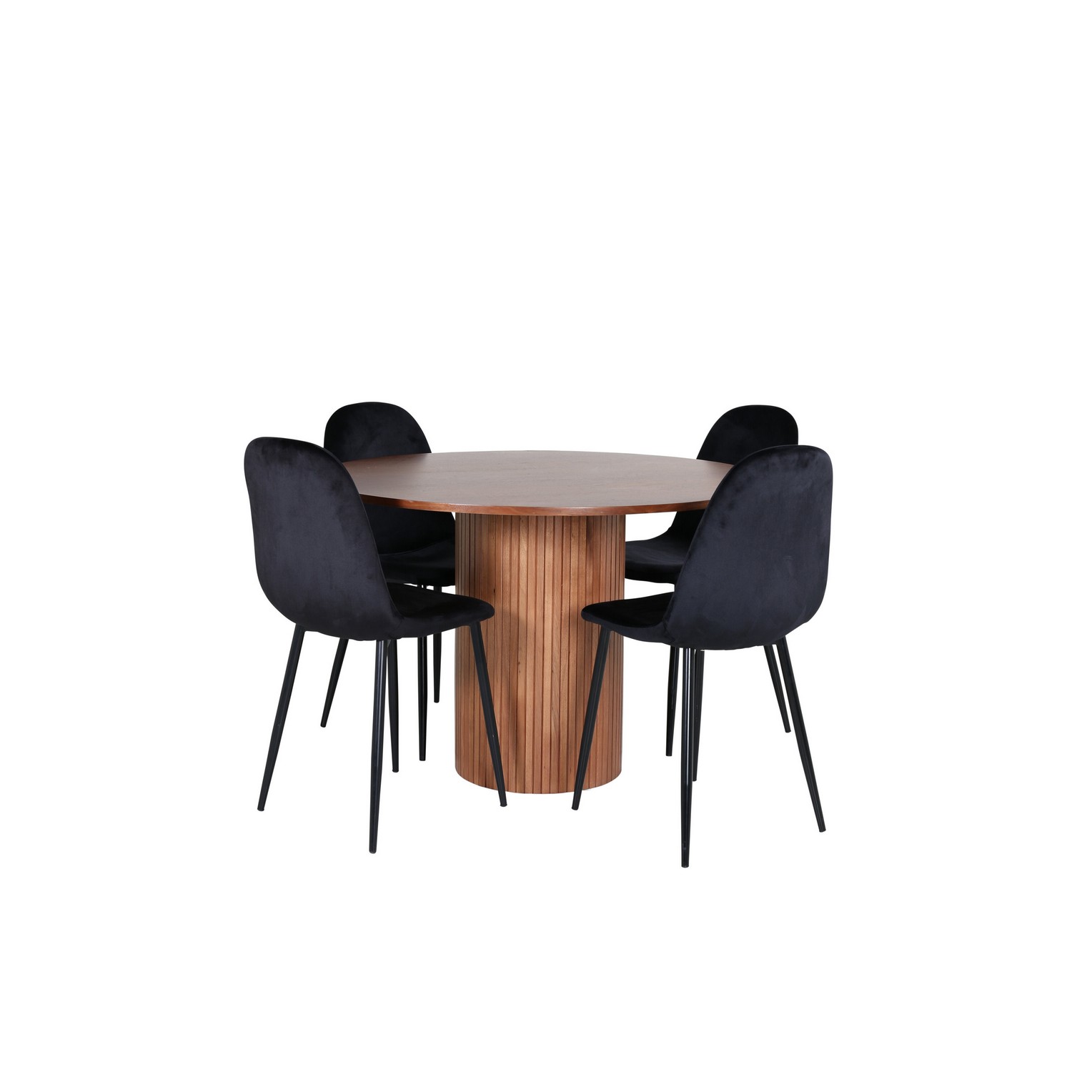 Spisegruppe Venture Home med Bianca Spisebord og 4 Pobbie Spisestoler