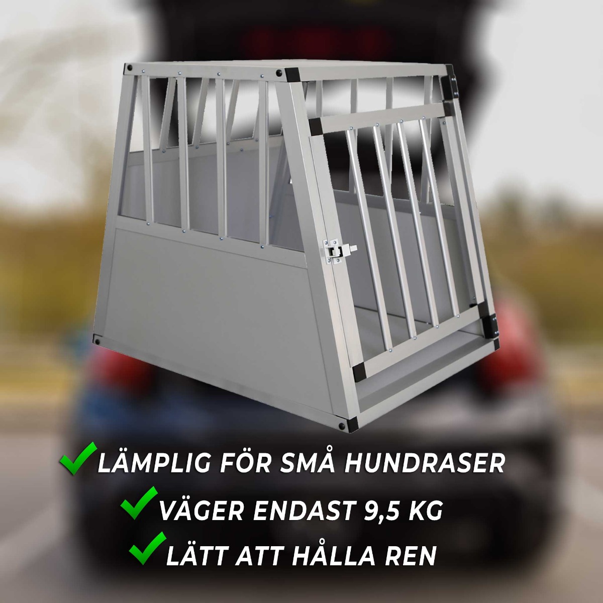 Hundebur Trekker S 54x69x60 cm