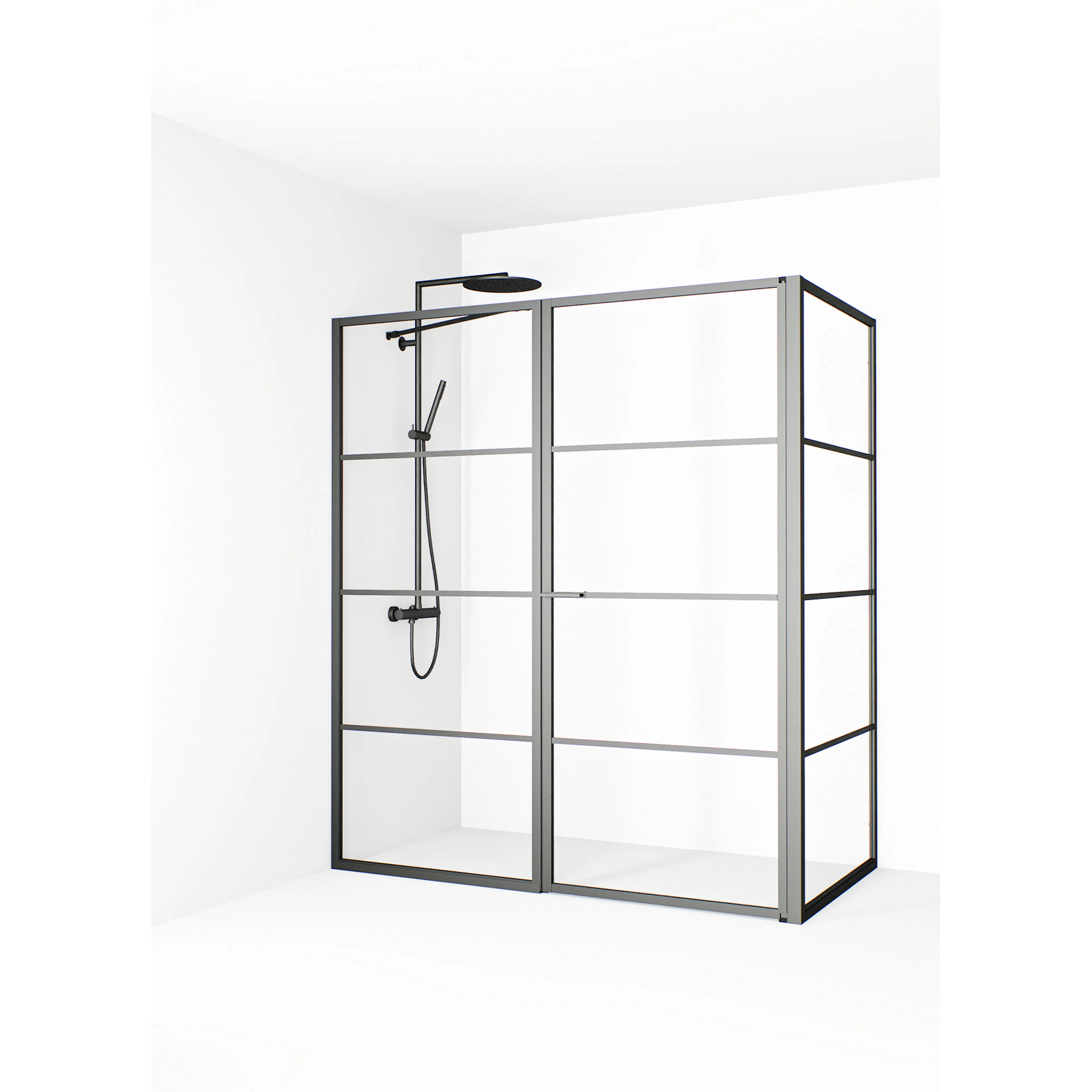 Empire L Med Spröjs Gun metal 76x85x78(1645-1675) Storlek: 760x850x780 mm