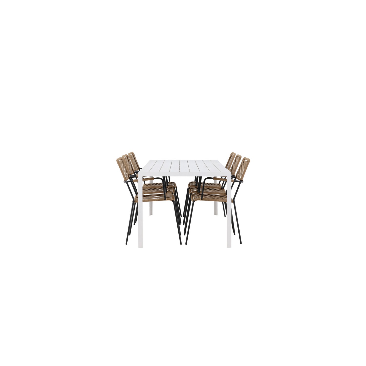 Hagegruppe Venture Home Break med 6 Lindos Lenestoler