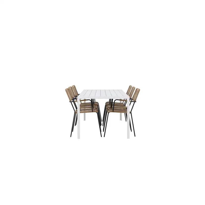 Hagegruppe Venture Home Break med 6 Lindos Lenestoler
