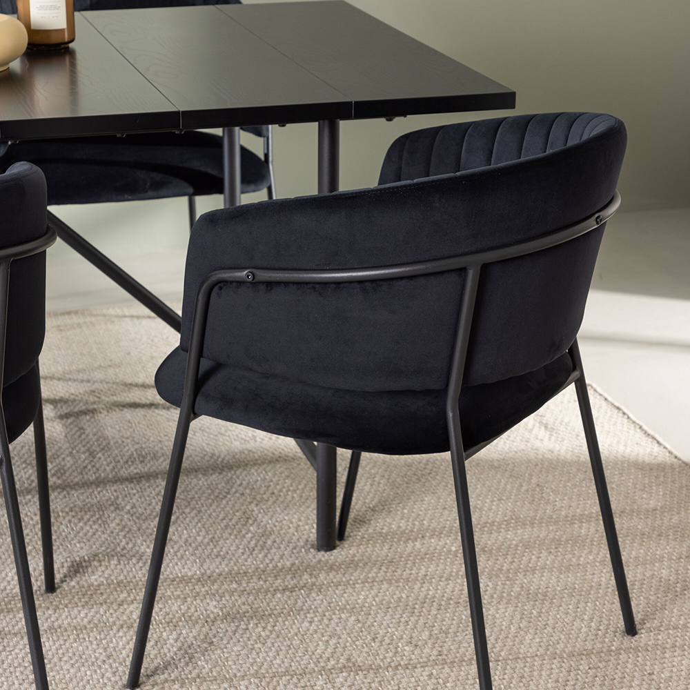 Spisegruppe Venture Home Astrid med 6 Selma Stoler
