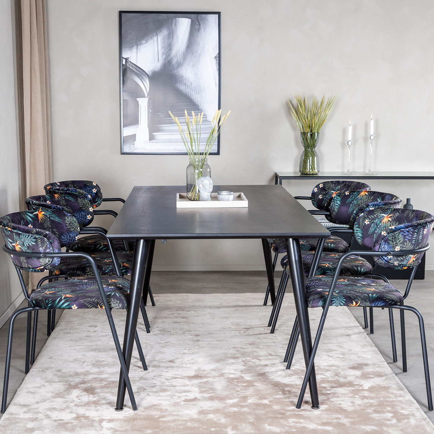 Spisegruppe Venture Home Dipp med 6 Arrow Stoler
