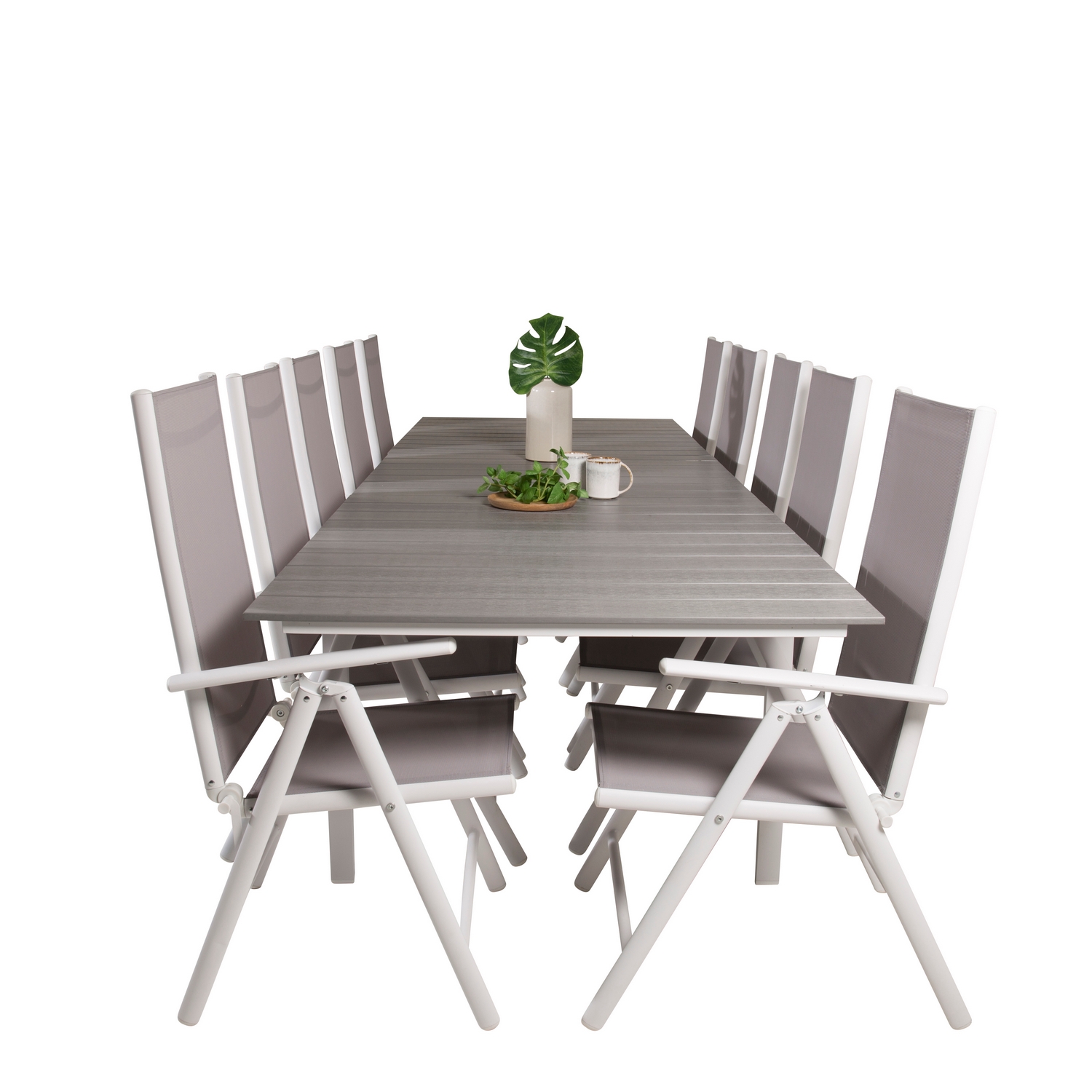 Spisegruppe Venture Home Lova 224/324 med 10 Bront Stoler