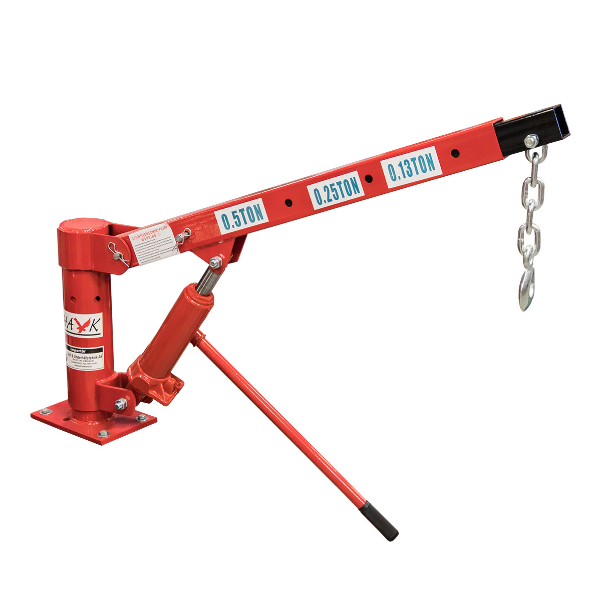 Bilkran Hawk 0,5 tonn Hydraulisk