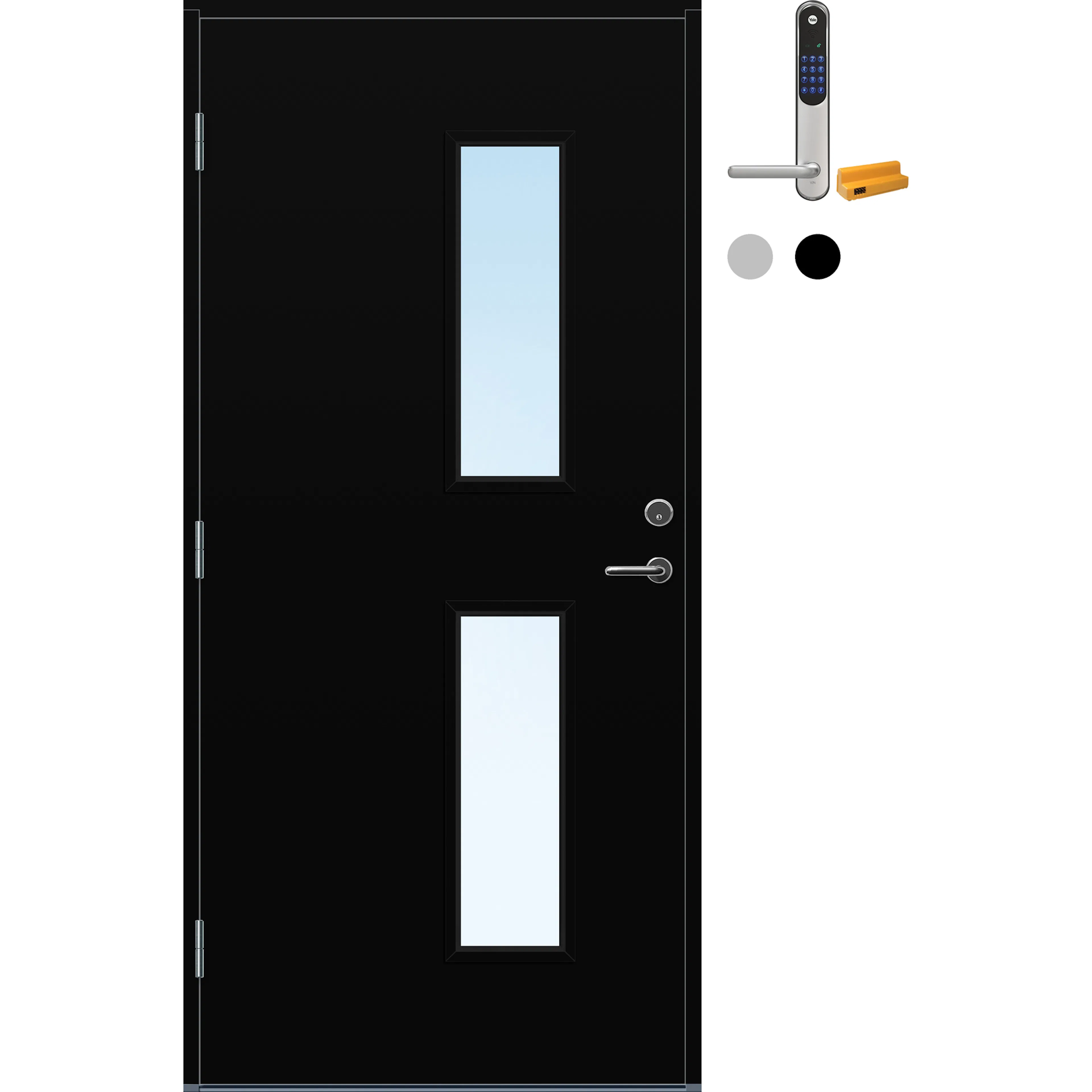 Ytterdør Bygg1 Stange med Yale Doorman Classic Home