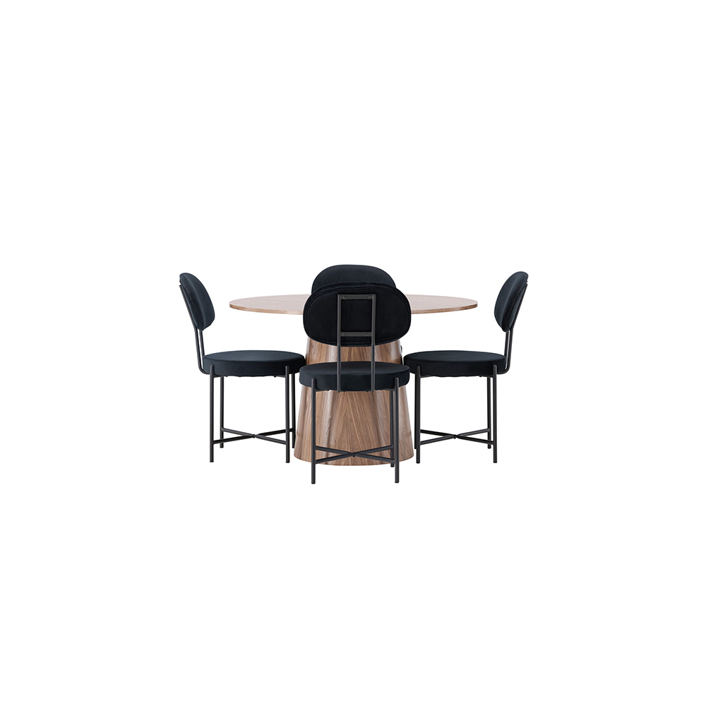 Spisegruppe Venture Home Lanzo med 6 Stella Stoler