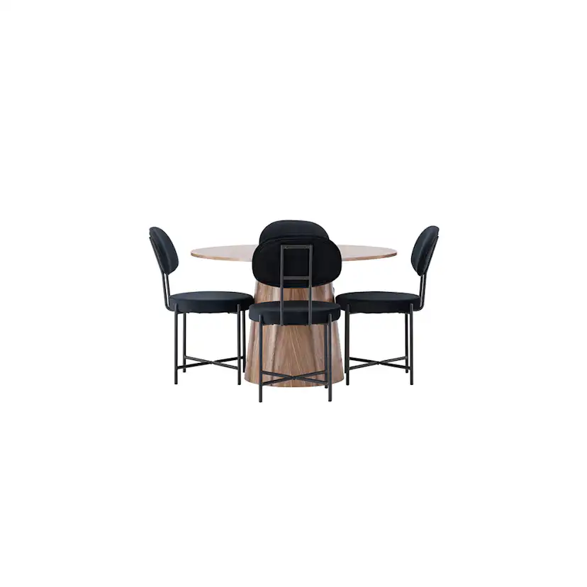 Spisegruppe Venture Home Lanzo med 6 Stella Stoler
