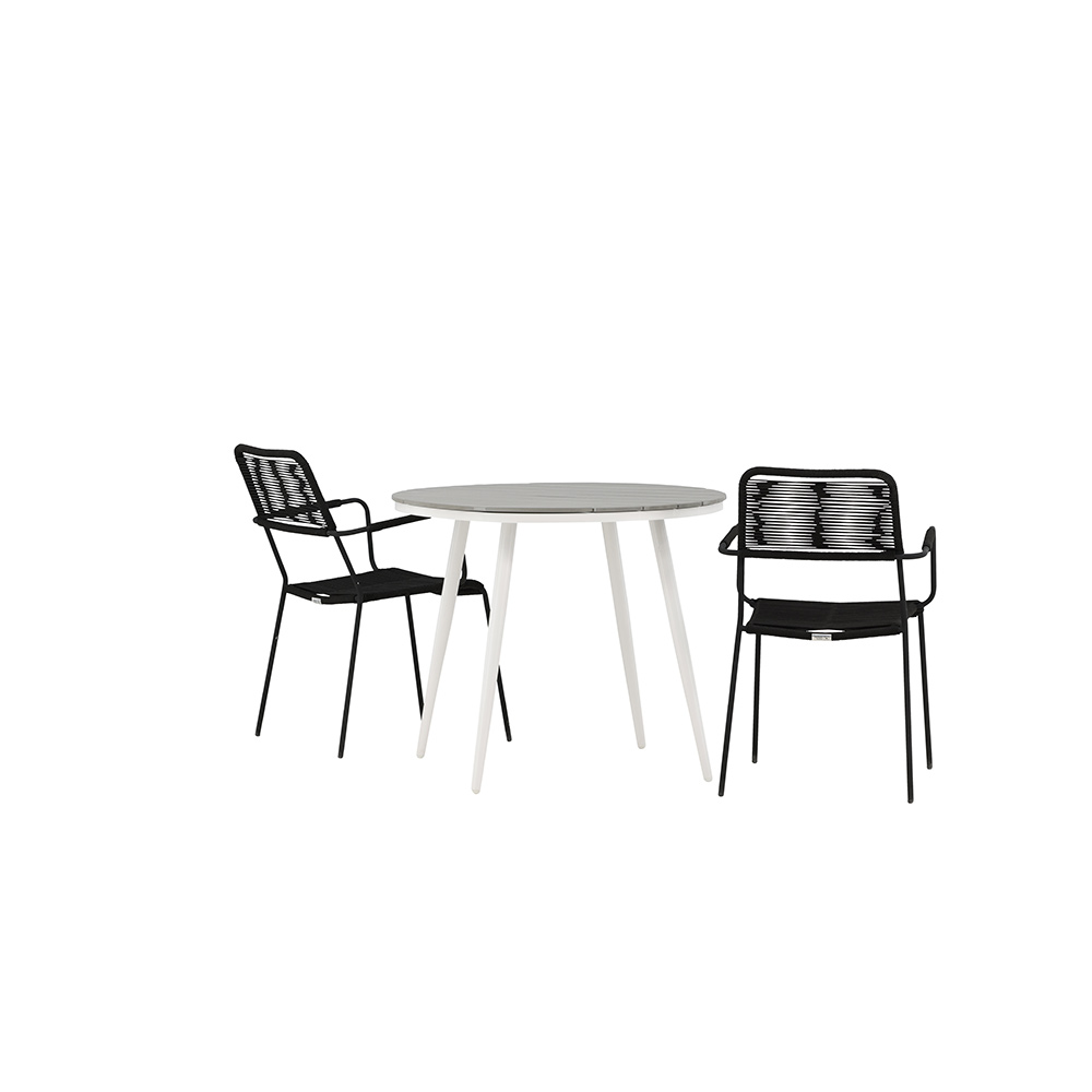 Spisegruppe Venture Home Break med 2 Lindos Stoler