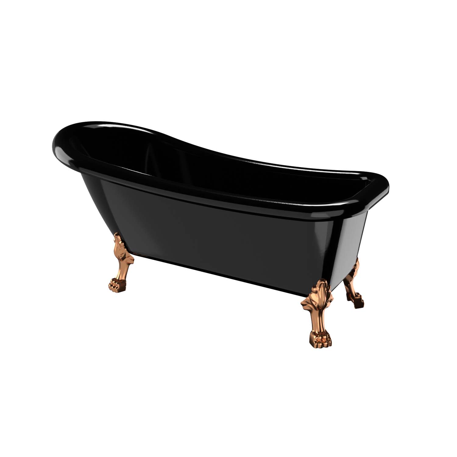 Badekar Bathlife Ideal Sort med Føtter