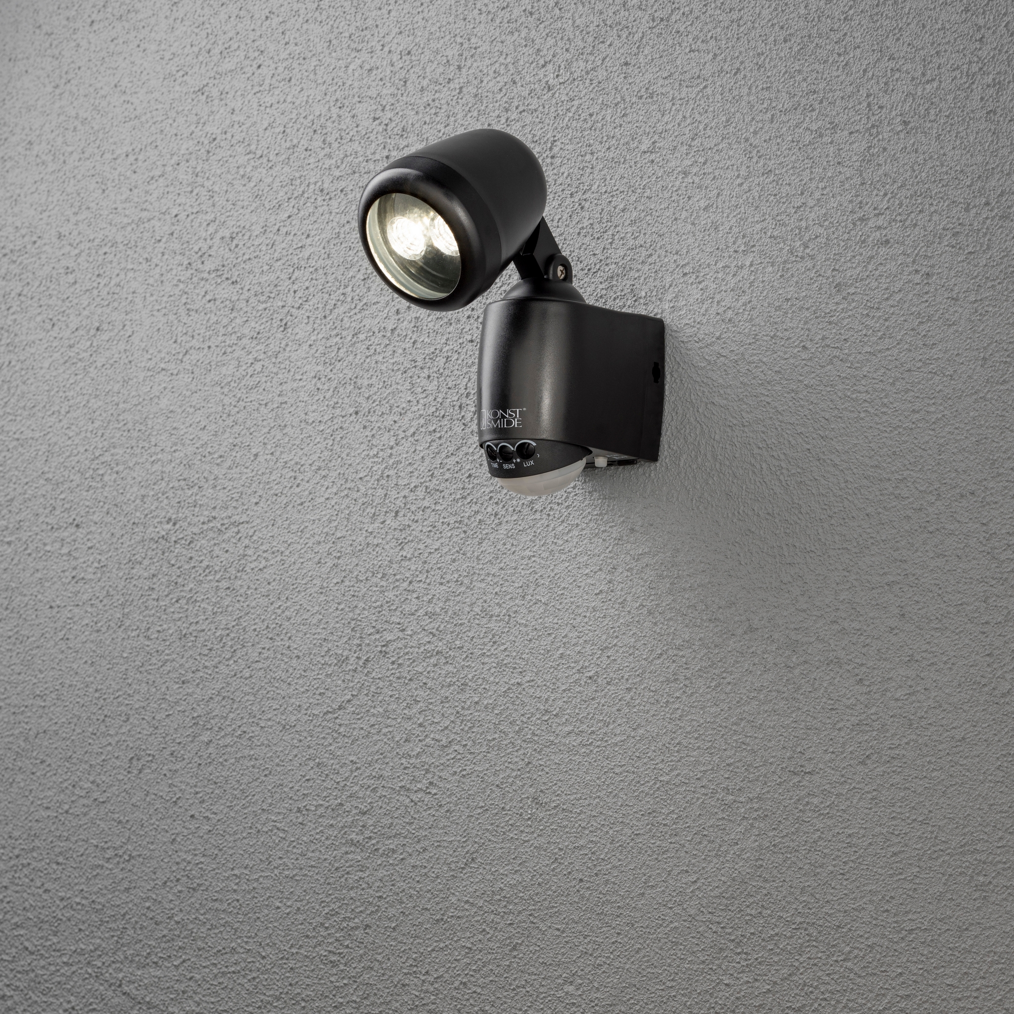 Vegglampe Gnosjö Konstsmide Prato High Power LED 1W Bevegelsessensor Batteri