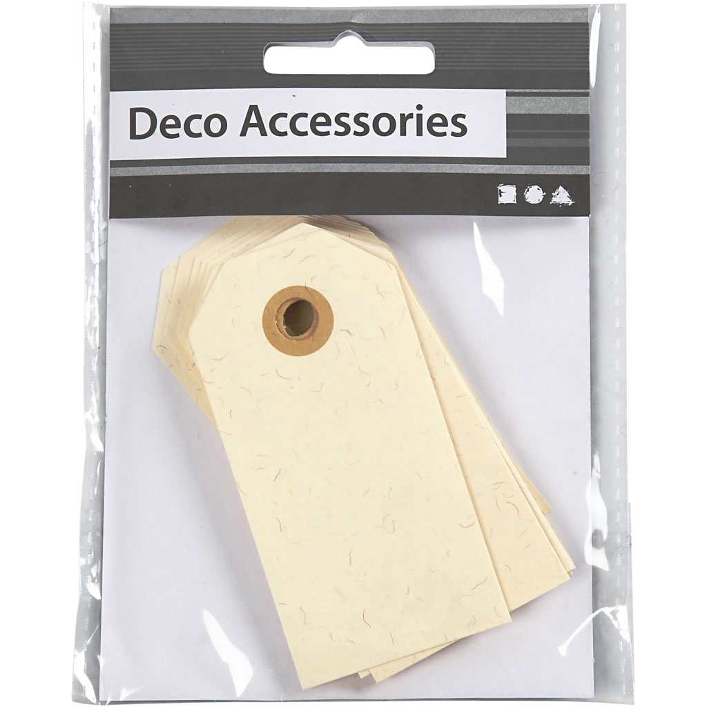 Manillamerker Creativ Company Str 4x8 cm Natur 1 Pk