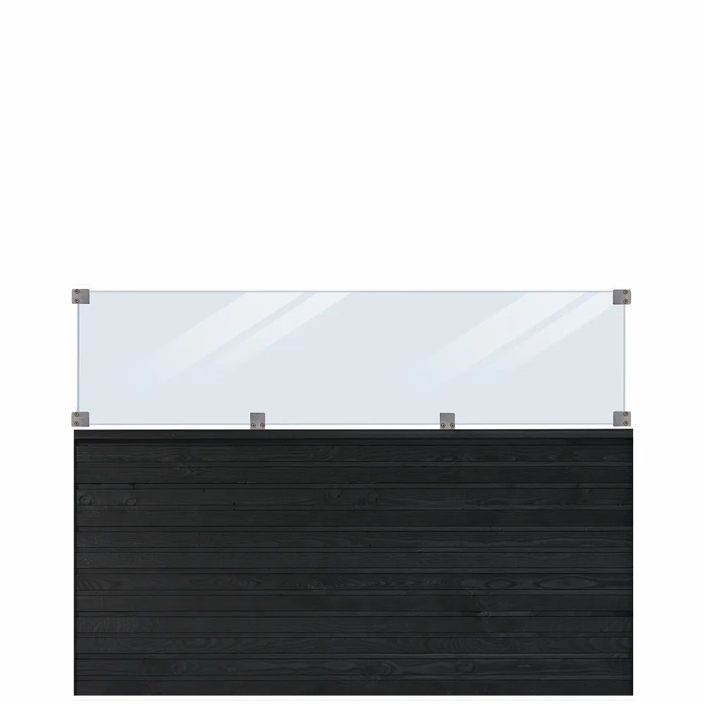 Levegg PLUS Plank med Glass 174 x 125 cm