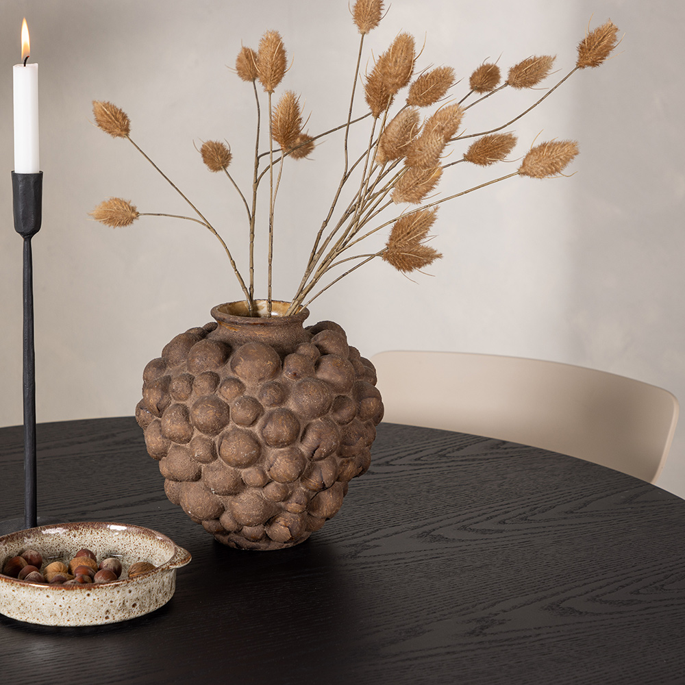 Spisegruppe Venture Home Olivia Ø 110 cm med 4 Ursholmen Stoler